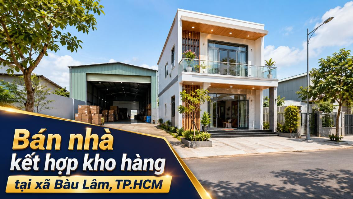 Bán nhà kết hợp kho hàng tại Bàu Lâm, diện tích rộng