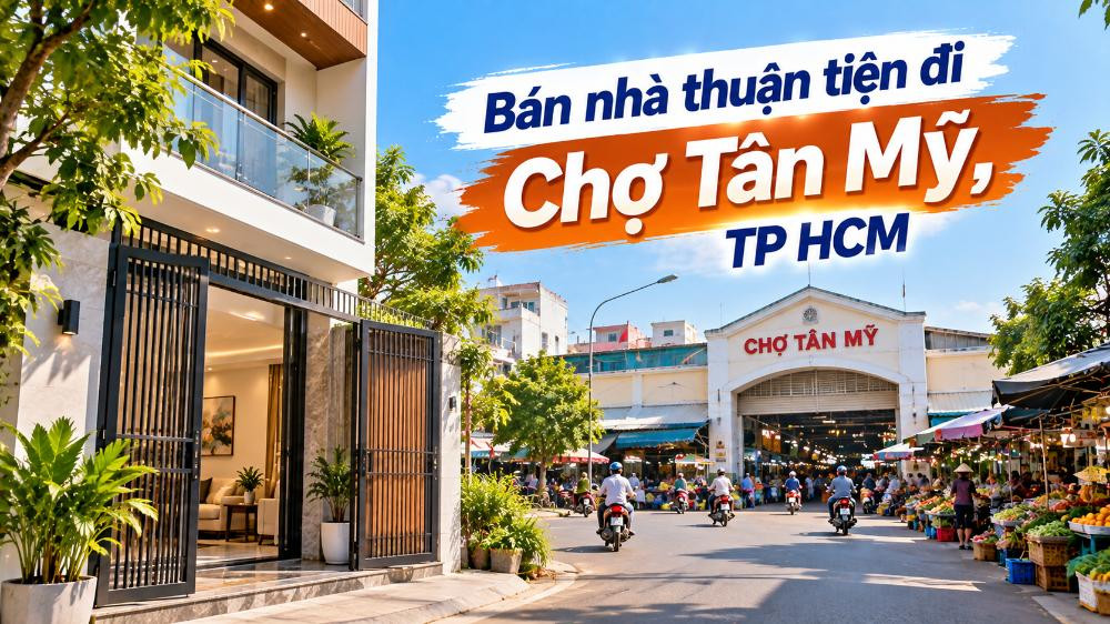 Bán nhà Khánh Hội thuận tiện đi Chợ Tân Mỹ, tiện sinh hoạt