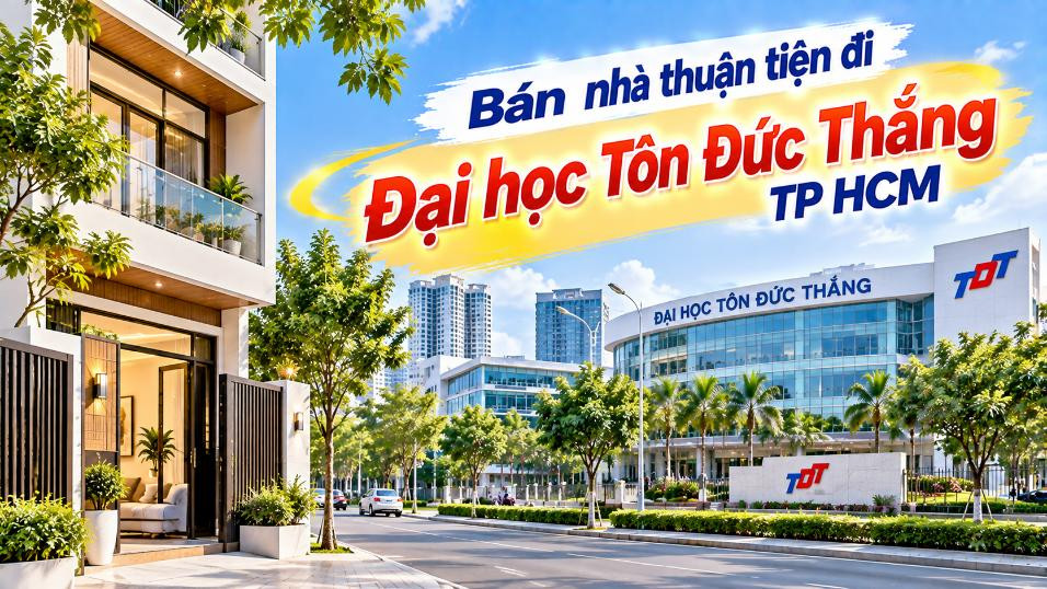 Bán nhà Khánh Hội thuận tiện đi Đại học Tôn Đức Thắng