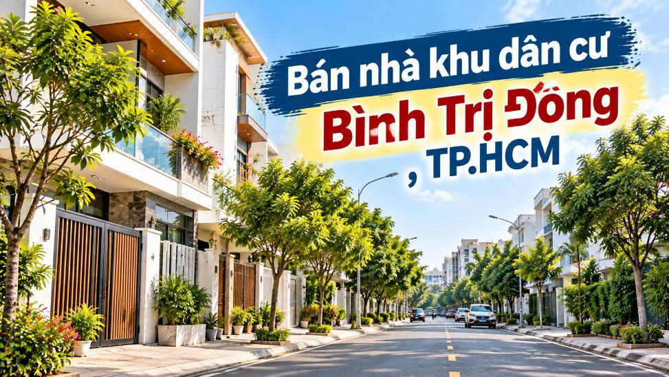 Bán nhà khu dân cư Bình Trị Đông, thuận tiện an cư