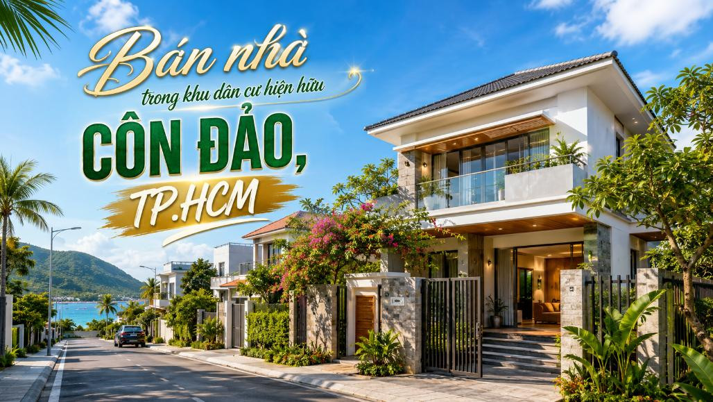 Bán nhà khu dân cư hiện hữu Côn Đảo, thuận tiện an cư