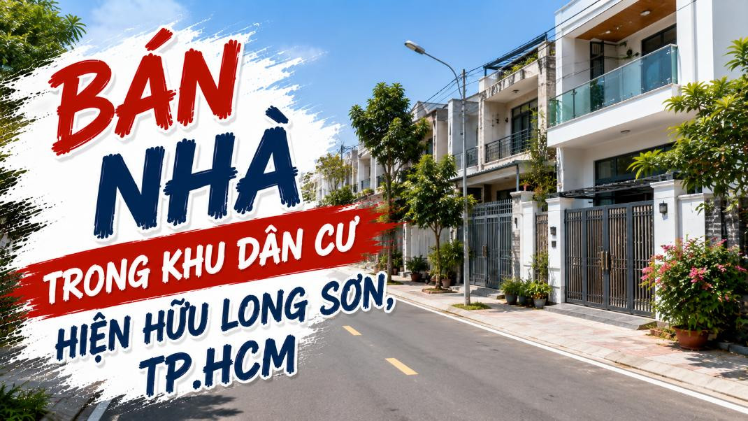 Bán nhà khu dân cư hiện hữu Long Sơn, thuận tiện sinh sống