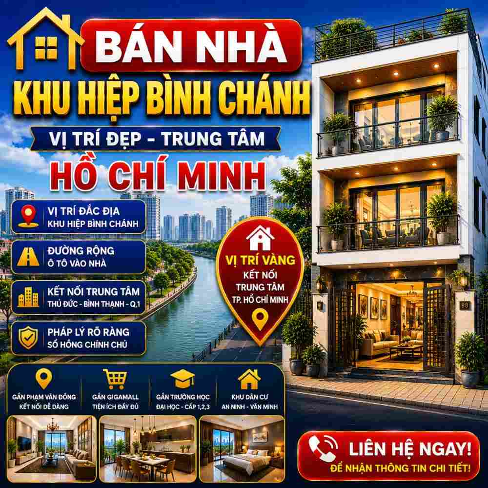 Bán Nhà Khu Hiệp Bình Chánh, Khu Dân Cư Đáng Sống Tại Thủ Đức