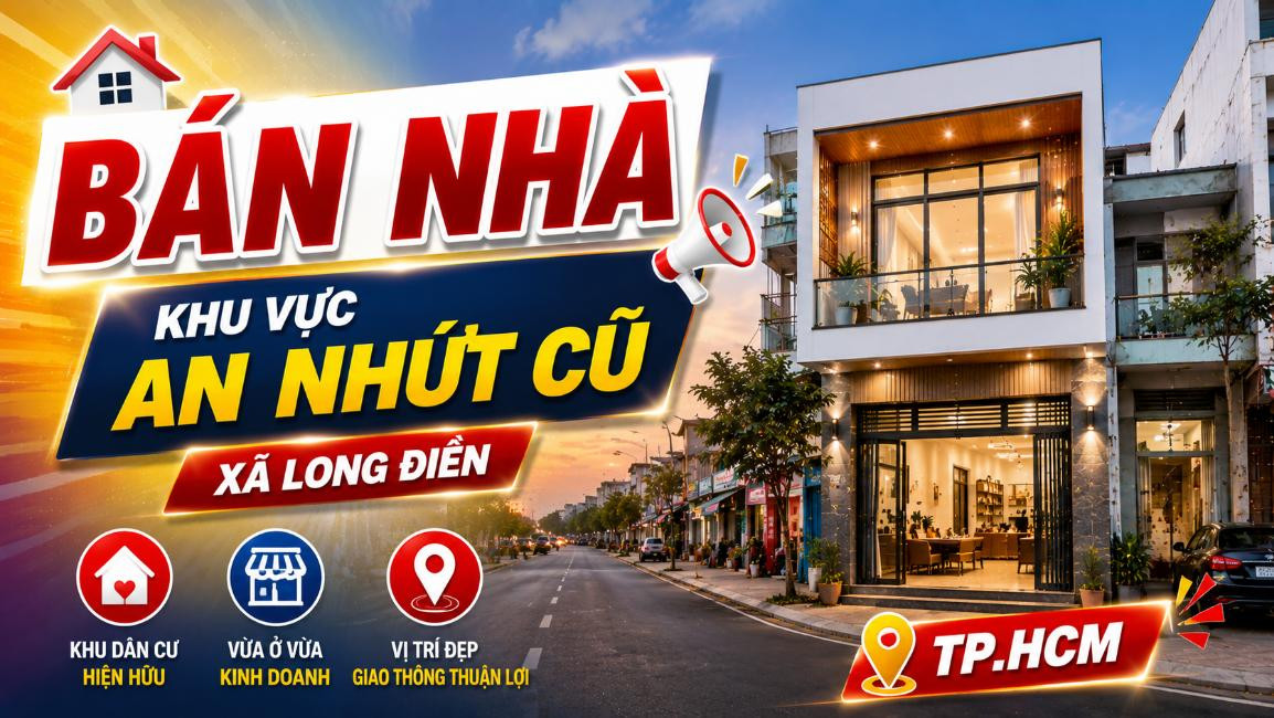 Bán nhà khu vực An Nhứt cũ, xã Long Điền