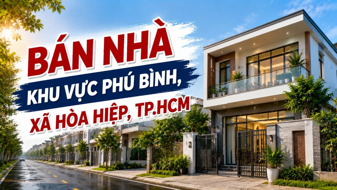 Bán nhà khu vực Phú Bình, xã Hòa Hiệp, TP.HCM