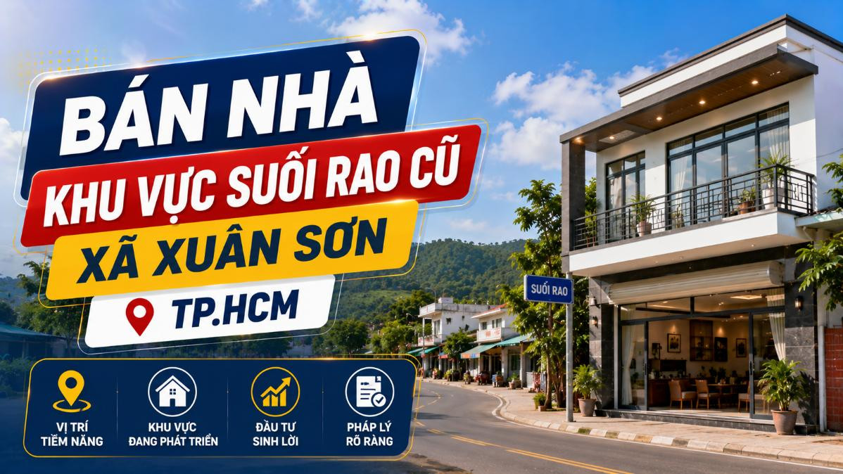 Bán nhà khu vực Suối Rao cũ, xã Xuân Sơn
