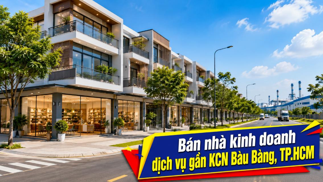 Bán nhà kinh doanh dịch vụ gần KCN Bàu Bàng