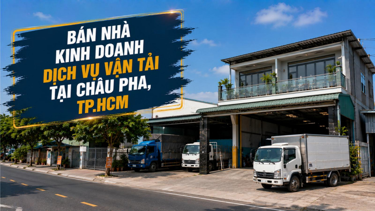 Bán nhà kinh doanh dịch vụ vận tải tại Châu Pha