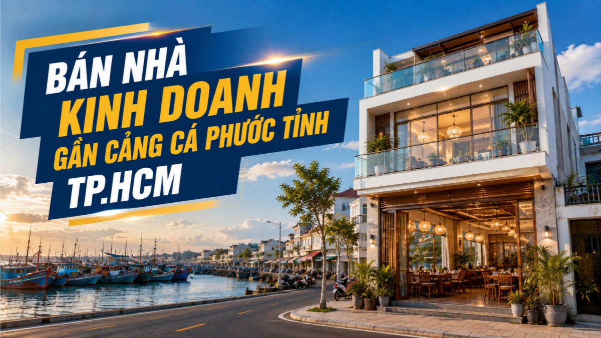 Bán nhà kinh doanh gần cảng cá Phước Tỉnh, dễ khai thác