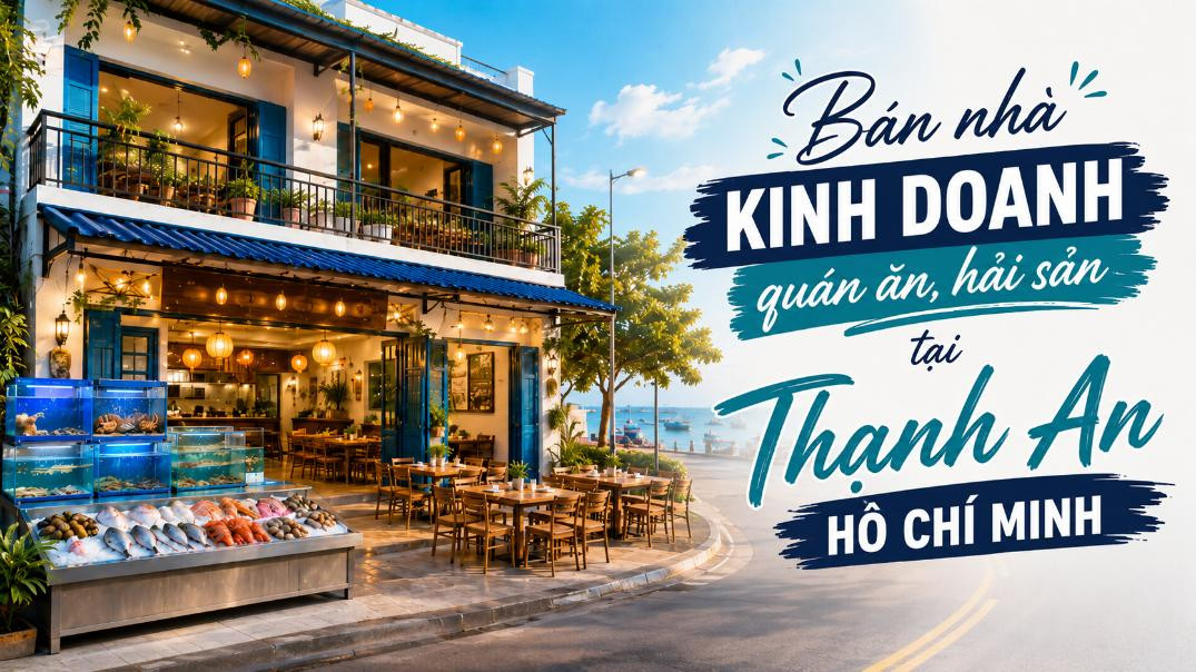 Bán nhà kinh doanh quán ăn, hải sản tại đảo Thạnh An