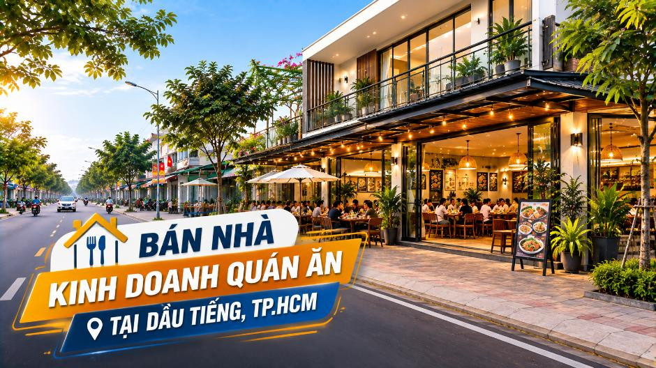 Bán nhà kinh doanh quán ăn tại Dầu Tiếng, dễ khai thác