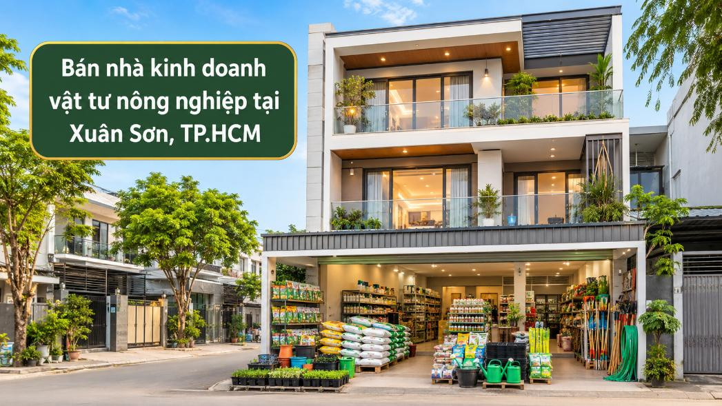 Bán nhà kinh doanh vật tư nông nghiệp tại Xuân Sơn