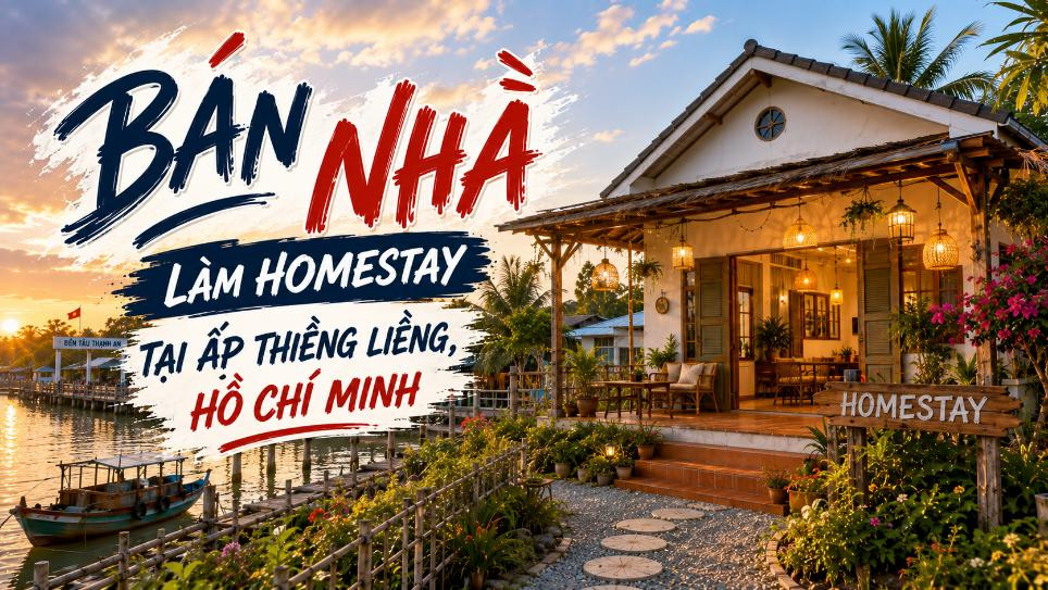 Bán nhà làm homestay tại Thiềng Liềng, xã Thạnh An