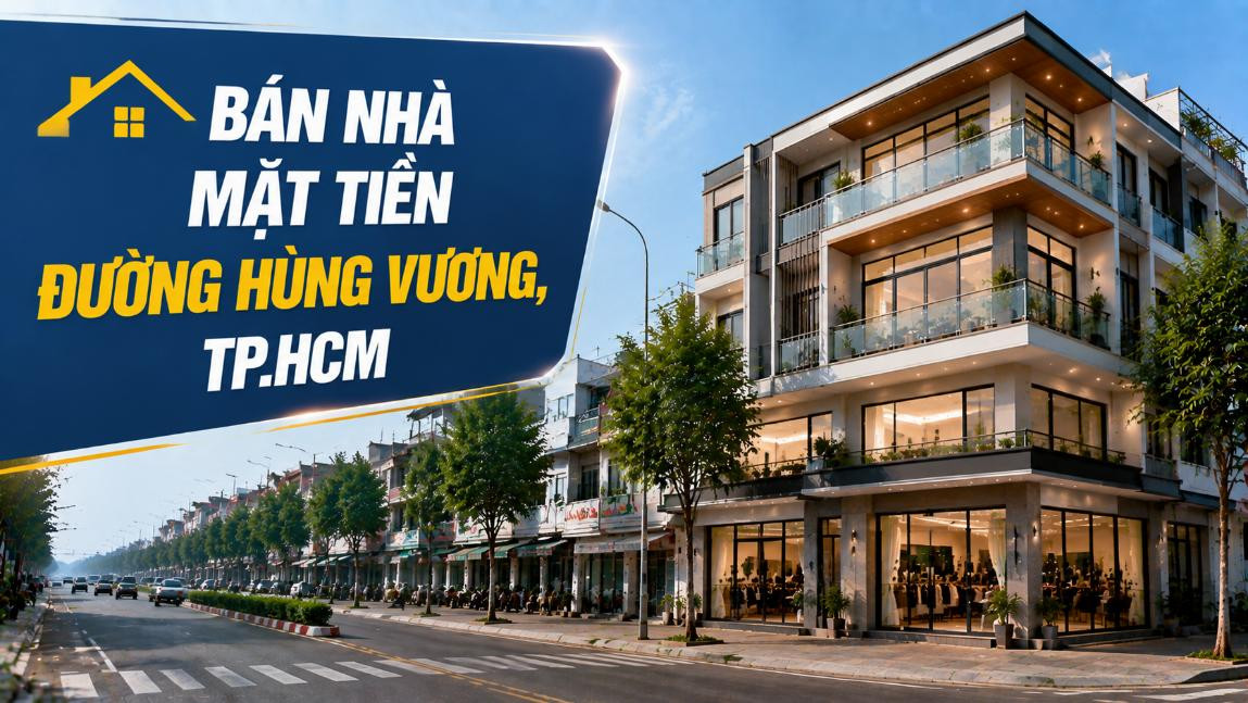Bán nhà mặt tiền đường Hùng Vương, vị trí đẹp