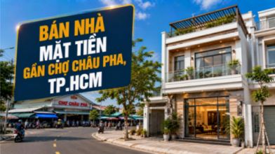 Bán nhà mặt tiền gần Chợ Châu Pha, dễ khai thác kinh doanh