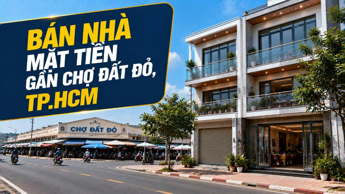 Bán nhà mặt tiền gần Chợ Đất Đỏ, dễ khai thác kinh doanh