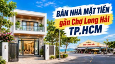 Bán nhà mặt tiền gần Chợ Long Hải, dễ khai thác kinh doanh
