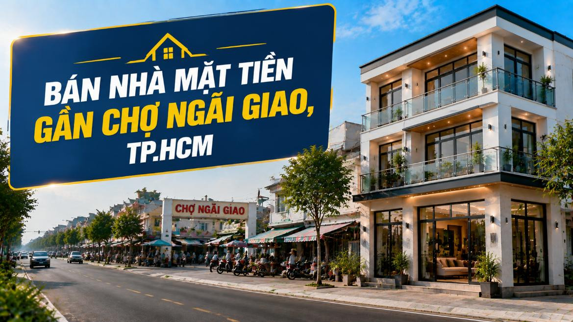 Bán nhà mặt tiền gần Chợ Ngãi Giao, vị trí đắc địa