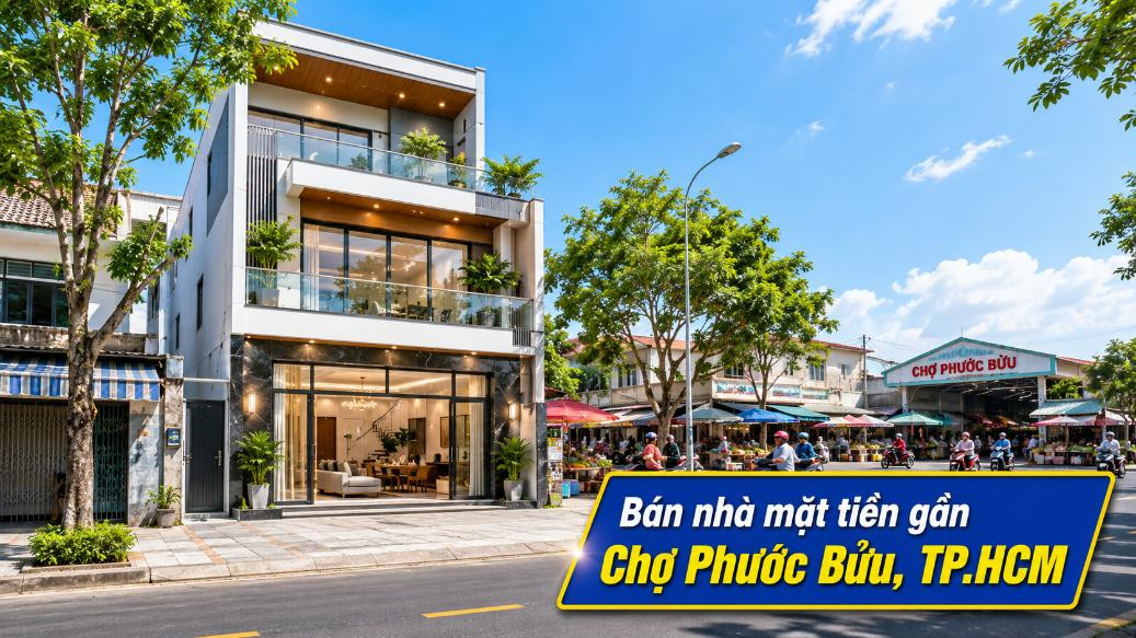 Bán nhà mặt tiền gần Chợ Phước Bửu, dễ kinh doanh