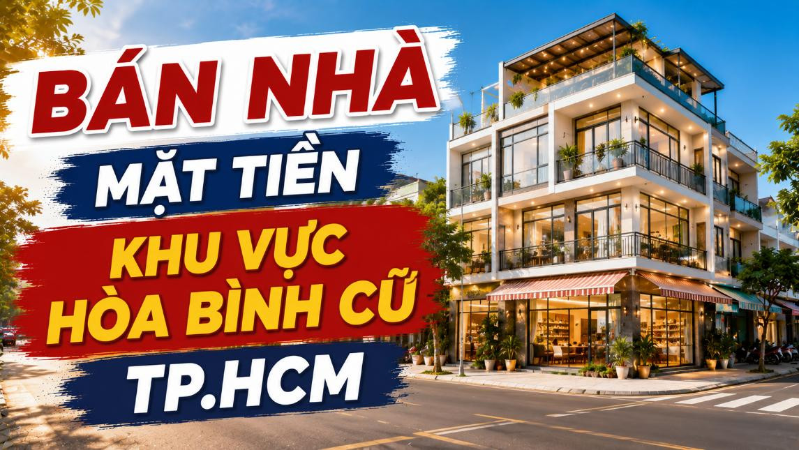 Bán nhà mặt tiền khu vực Hòa Bình cũ, xã Hòa Hội