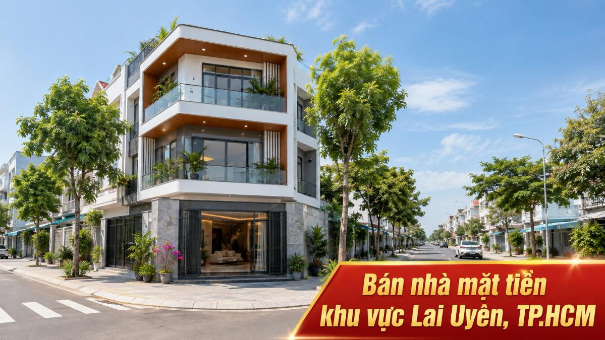 Bán nhà mặt tiền khu vực Lai Uyên, thuận tiện kinh doanh