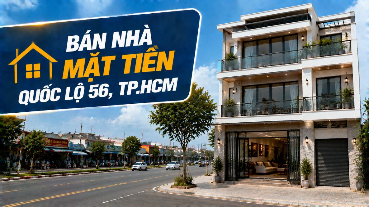 Bán nhà mặt tiền Quốc lộ 56, thuận tiện kinh doanh