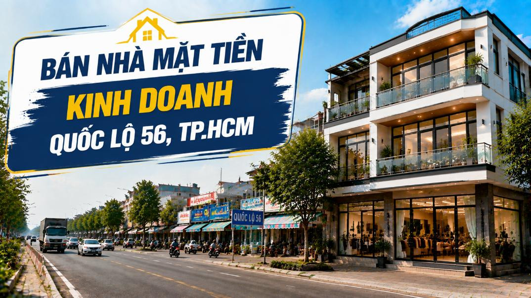Bán nhà mặt tiền Quốc lộ 56, tiềm năng kinh doanh lớn