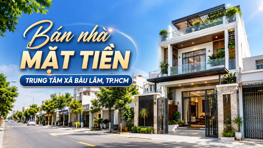 Bán nhà mặt tiền trung tâm Bàu Lâm, thuận lợi kinh doanh
