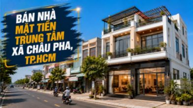 Bán nhà mặt tiền trung tâm Châu Pha, thuận lợi kinh doanh