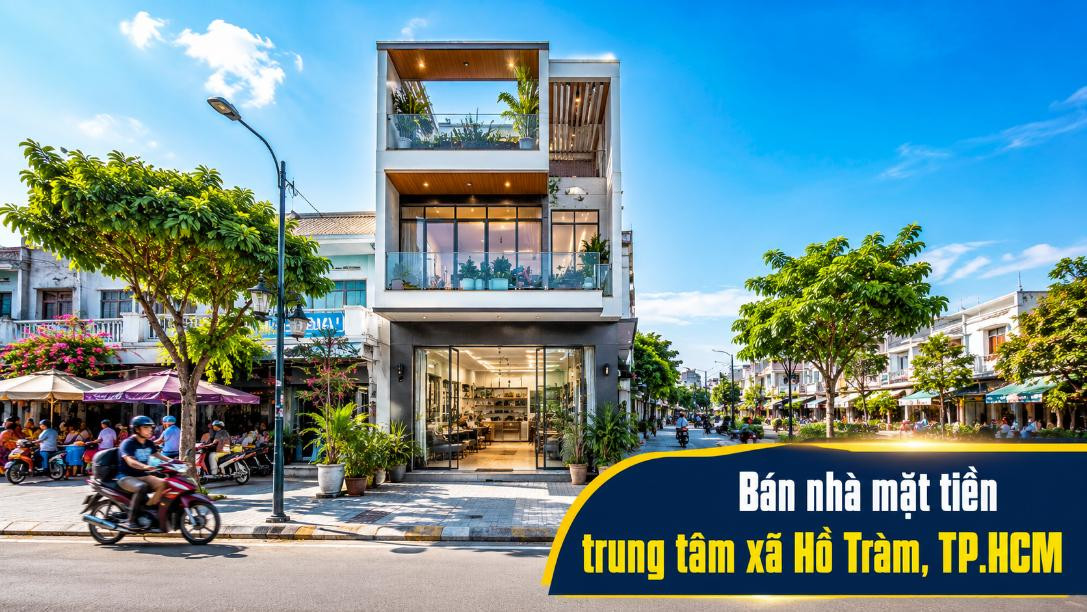 Bán nhà mặt tiền trung tâm Hồ Tràm, thuận lợi kinh doanh
