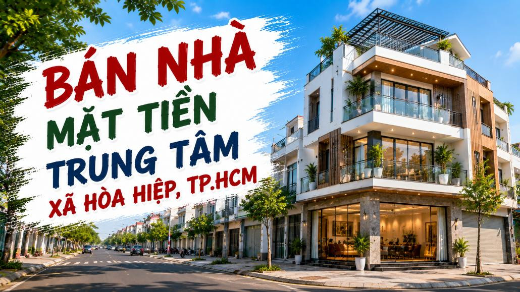 Bán nhà mặt tiền trung tâm Hòa Hiệp, thuận lợi kinh doanh