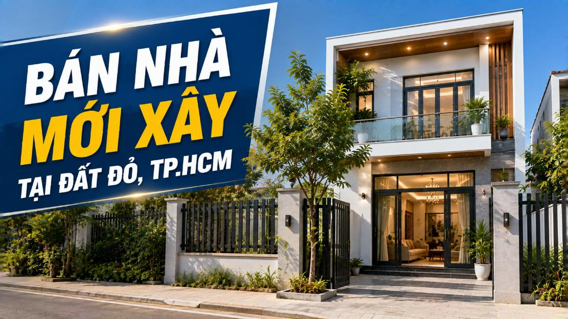 Bán nhà mới xây tại Đất Đỏ, thiết kế tiện nghi