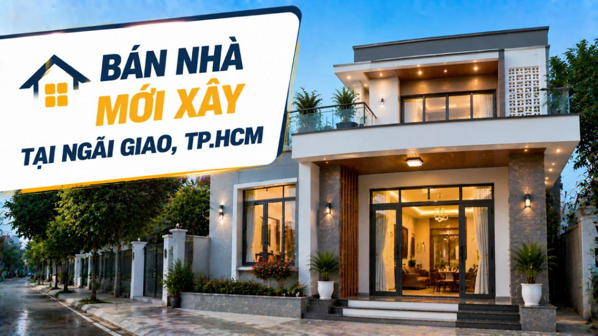 Bán nhà mới xây tại Ngãi Giao, thiết kế hiện đại