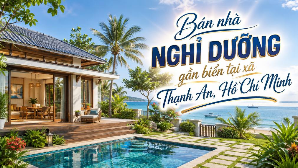 Bán nhà nghỉ dưỡng gần biển xã Thạnh An, không gian yên tĩnh
