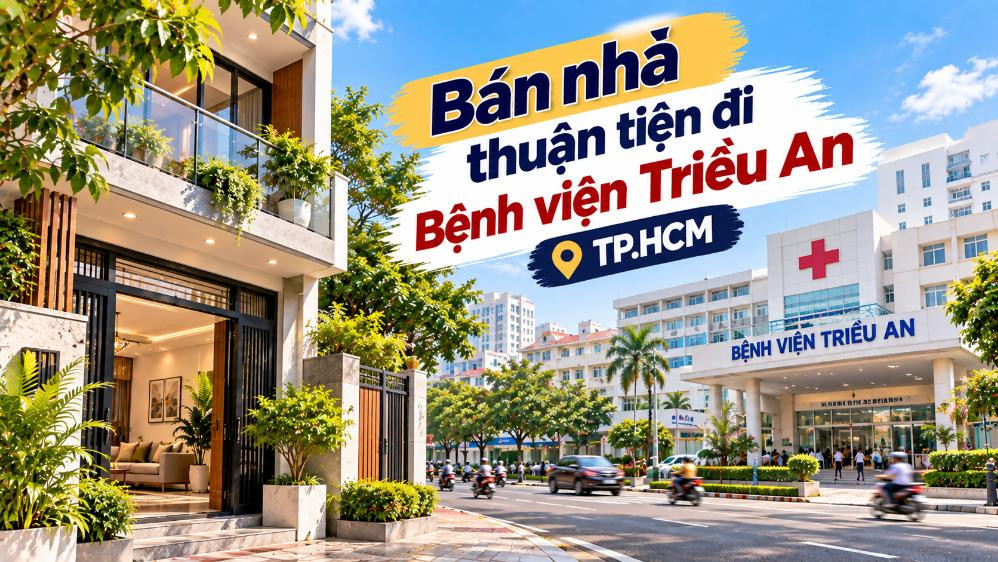 Bán nhà Phú Định thuận tiện đi Bệnh viện Triều An