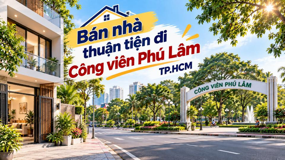Bán nhà Phú Định thuận tiện đi Công viên Phú Lâm