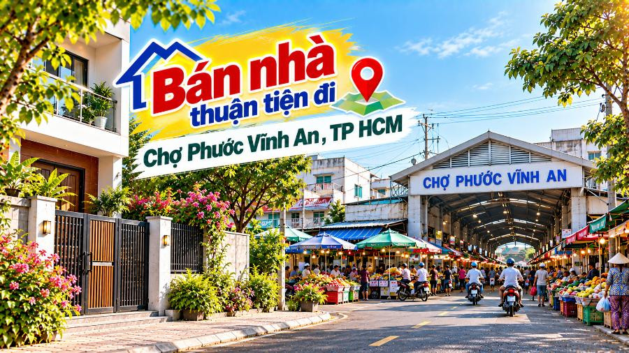 Bán nhà Phú Hòa Đông thuận tiện đi Chợ Phước Vĩnh An