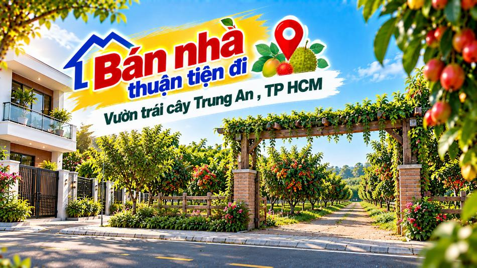 Bán nhà Phú Hòa Đông thuận tiện đi Vườn trái cây Trung An
