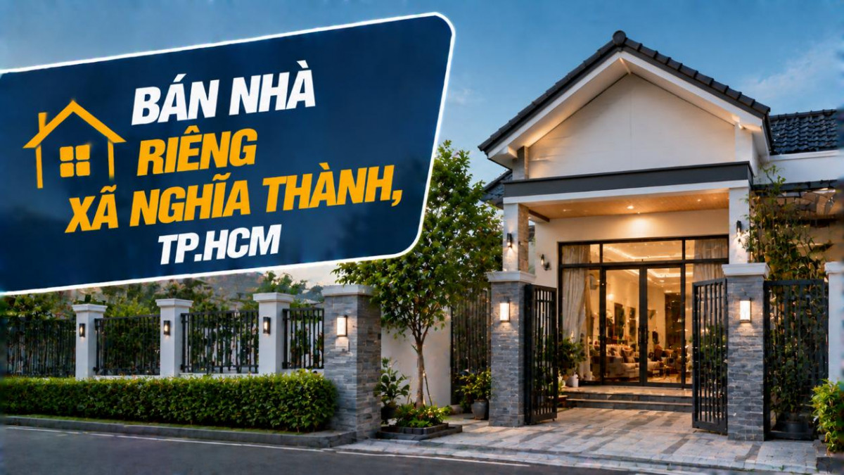 Bán nhà riêng xã Nghĩa Thành, nhiều lựa chọn phù hợp