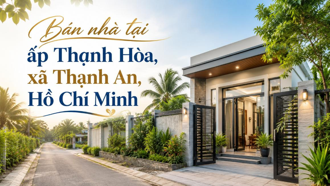 Bán nhà tại ấp Thạnh Hòa, xã Thạnh An, vị trí dân cư ổn định