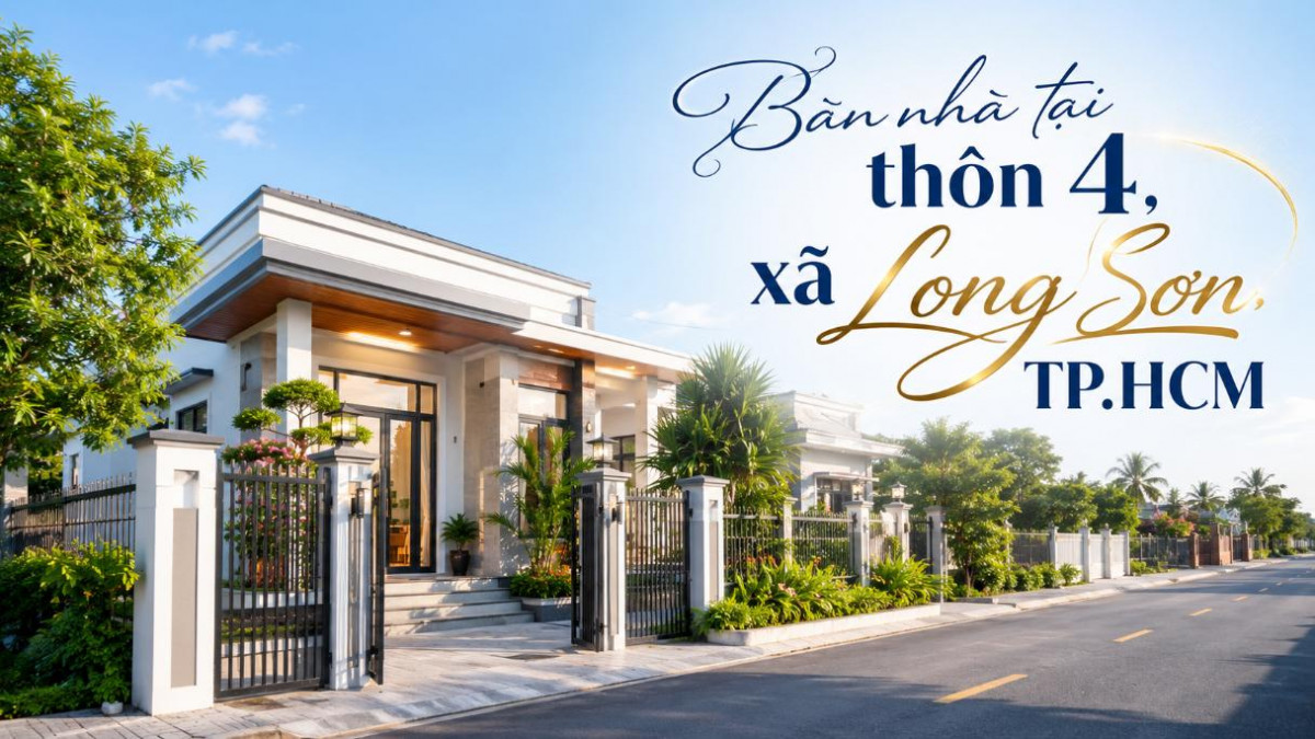 Bán nhà tại thôn 4, xã Long Sơn, phù hợp nhu cầu ở thực