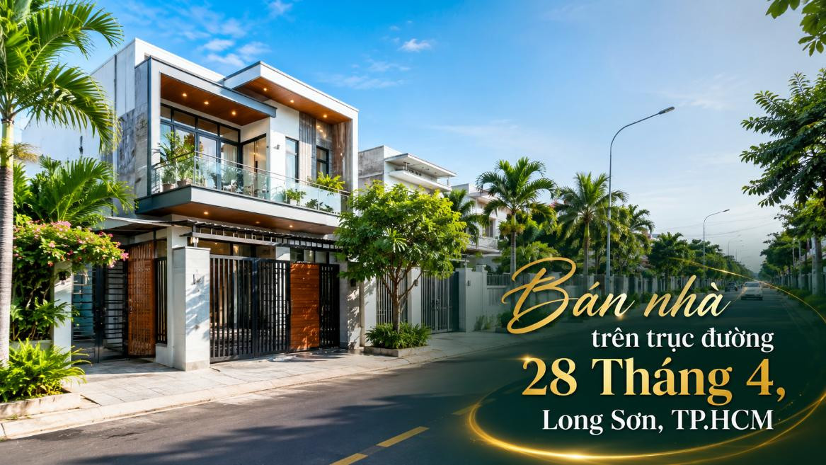 Bán nhà trên trục đường 28 Tháng 4, Long Sơn