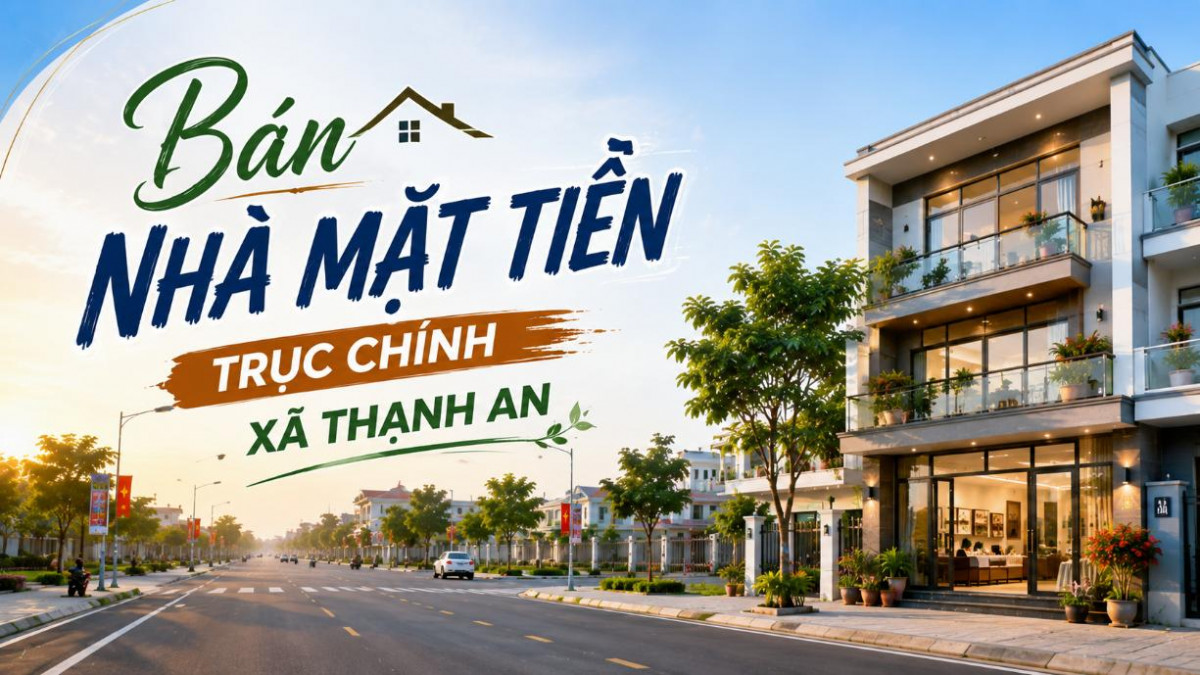 Bán nhà trên trục đường chính xã Thạnh An, thuận lợi kinh doanh