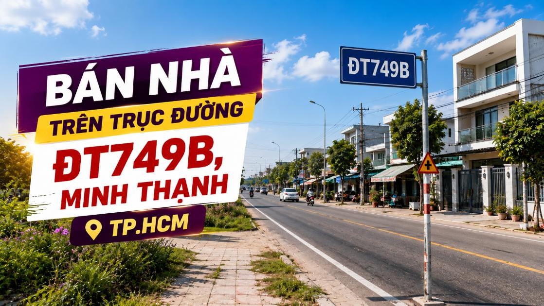 Bán nhà trên trục đường ĐT749B, Minh Thạnh