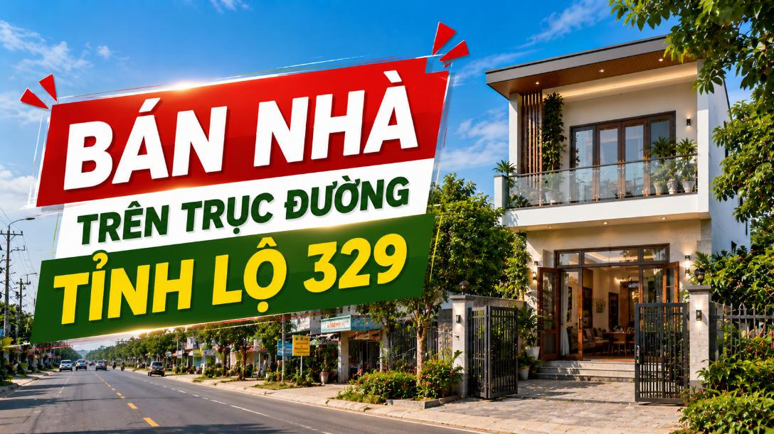 Bán nhà trên trục đường Tỉnh lộ 329, Hòa Hiệp