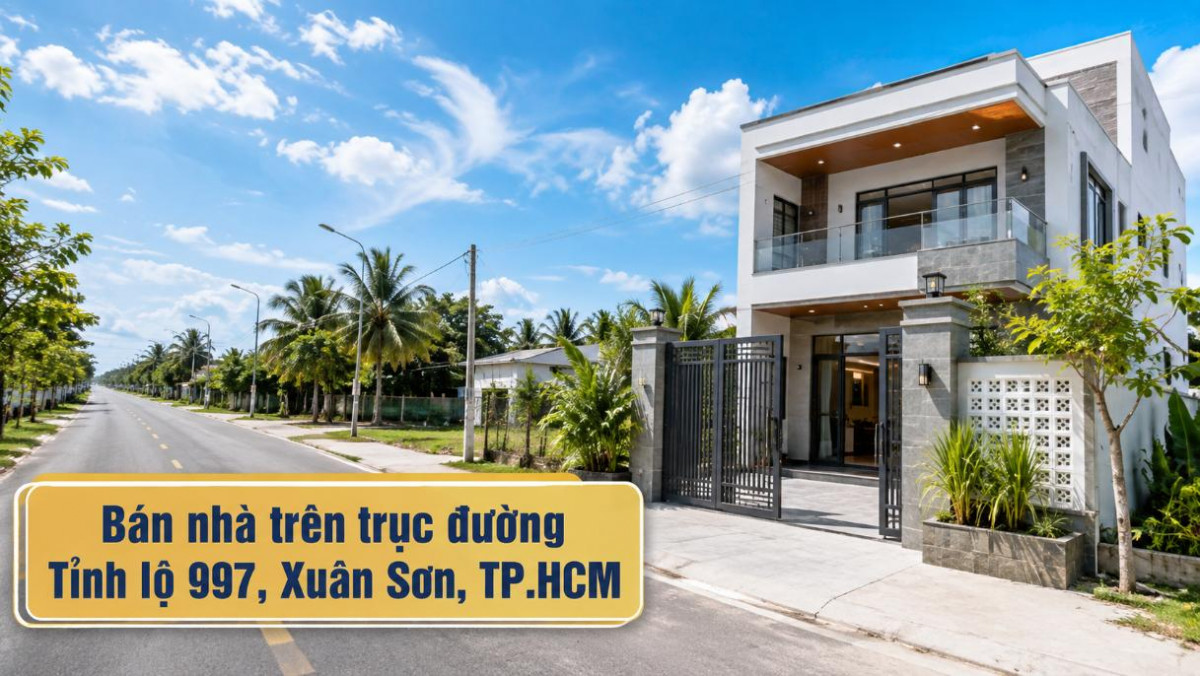 Bán nhà trên trục đường Tỉnh lộ 997, Xuân Sơn