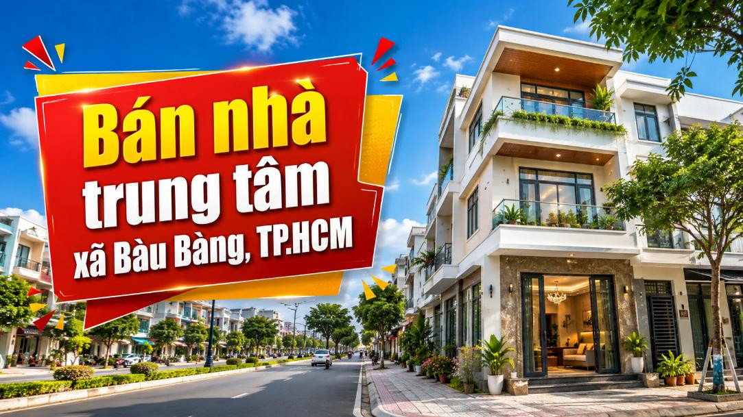 Bán nhà trung tâm xã Bàu Bàng, thuận tiện an cư