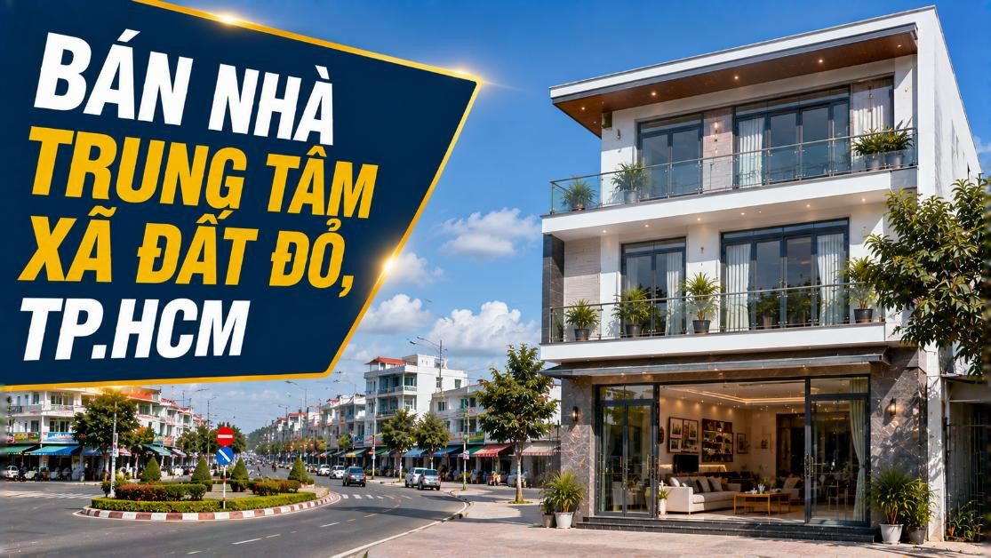 Bán nhà trung tâm xã Đất Đỏ, thuận tiện an cư