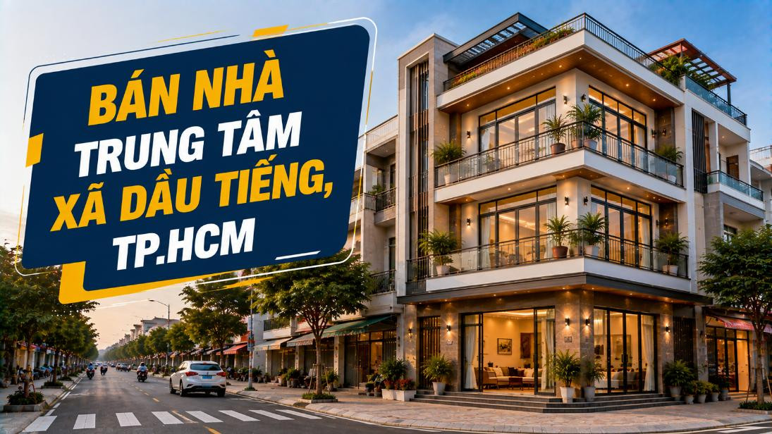Bán nhà trung tâm xã Dầu Tiếng, thuận tiện an cư