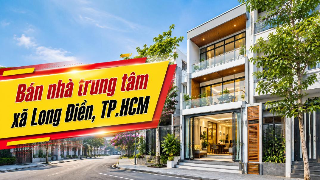 Bán nhà trung tâm xã Long Điền, thuận tiện an cư
